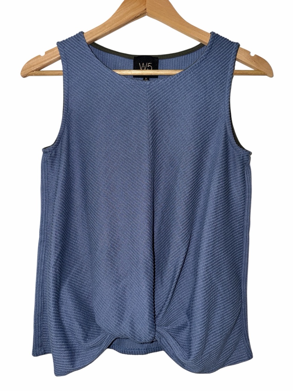 W5 Anthropologie Sleeveless Tank Top Twist Knot Hem Women’s Medium Casual Chic
